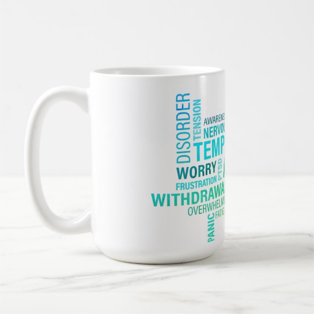 CHRONIC WORD CLOUD COFFEE MUG (Left)