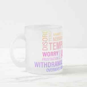Chronic Word Cloud.. Frosted Glass Coffee Mug