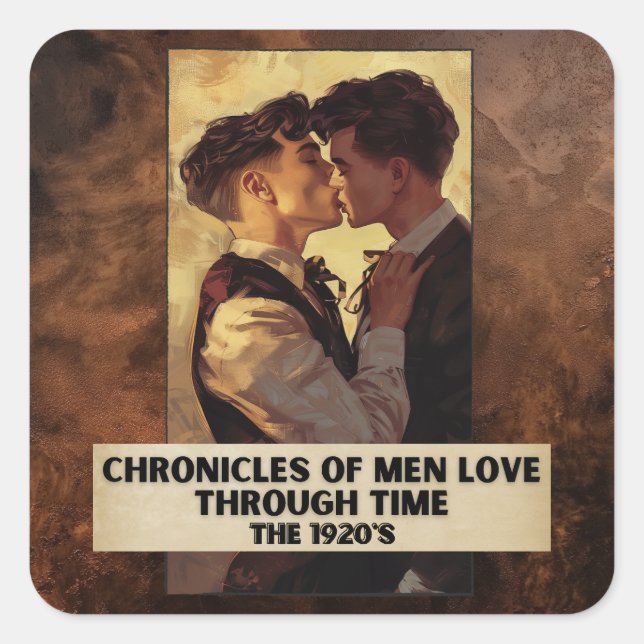 Chronicles of Men Love Through Time, The 1920's Square Sticker (Front)
