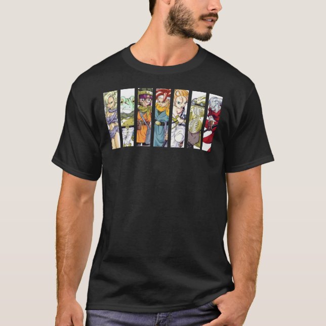 Chrono Trigger Main Characters Active T-Shirt (Front)