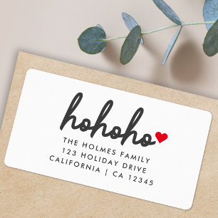 Chrsitmas Address Labels   Ho Ho Ho Mail Sticker