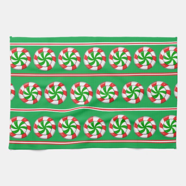 Chrstmas Candy Kitchen Towel (Horizontal)