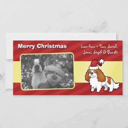 Chrstmas Cavalier King Charles Spaniel Holiday Card