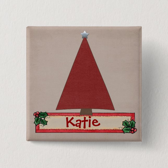 Chrtimstas Stocking Label button (Front)