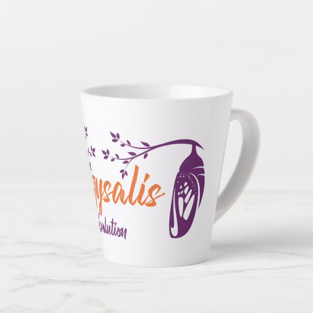 Chrysalis Evolution Latte Mug (Right Angle)