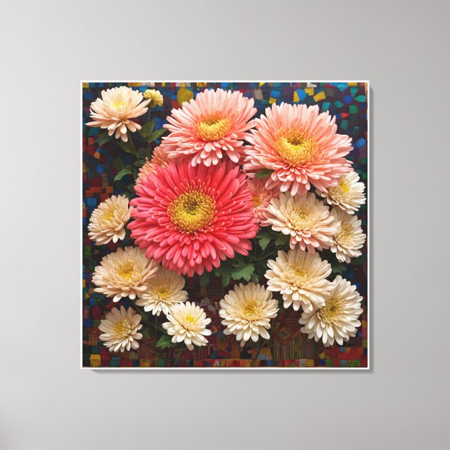 chrysantemum canvas print (Front)
