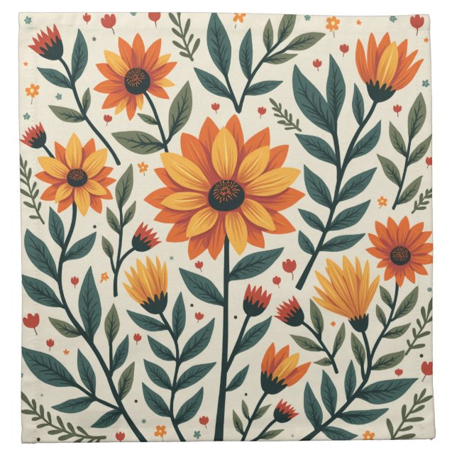 chrysanthemu cloth napkin (Front)