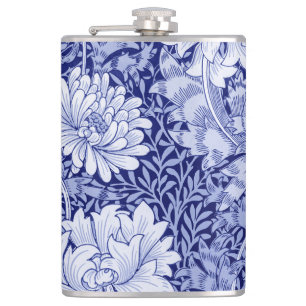 Chrysanthemum Blue, William Morris Flask