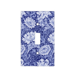 Chrysanthemum Blue, William Morris Light Switch Cover