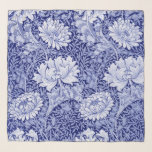 Chrysanthemum Blue, William Morris Scarf<br><div class="desc">William Morris (24 March 1834 – 3 October 1896) was a British textile designer, poet, novelist, translator, and socialist activist associated with the British Arts and Crafts Movement. He was a major contributor to the revival of traditional British textile arts and methods of production. His literary contributions helped to establish...</div>