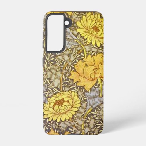chrysanthemum by William Morris Card Samsung Galaxy S21 Case