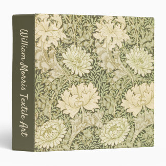 Chrysanthemum by William Morris, Vintage Art 3 Ring Binder