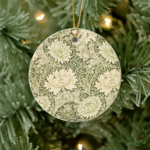 Chrysanthemum by William Morris Vintage Art Ceramic Ornament