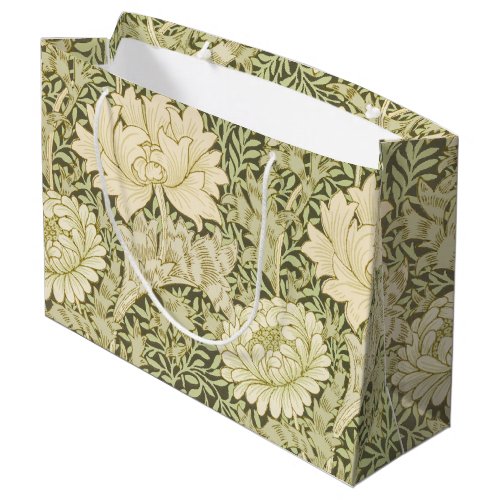 Chrysanthemum by William Morris Vintage Art Large Gift Bag
