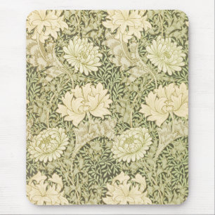 Chrysanthemum by William Morris, Vintage Art Mouse Pad