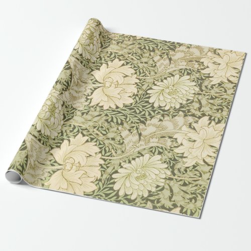Chrysanthemum by William Morris Vintage Art Wrapping Paper