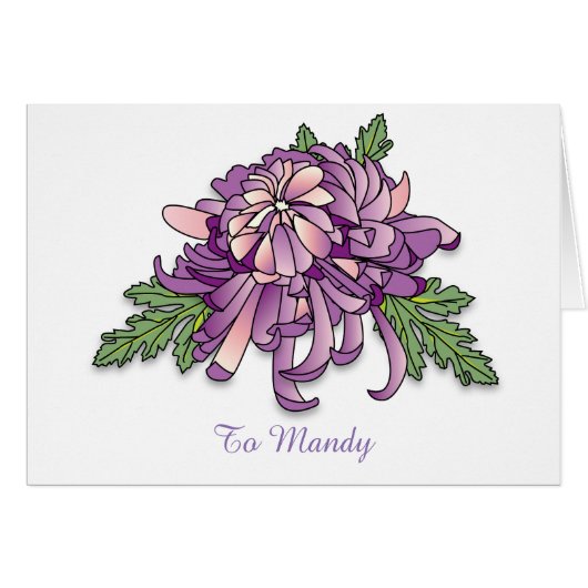 Chrysanthemum Cards (Front Horizontal)