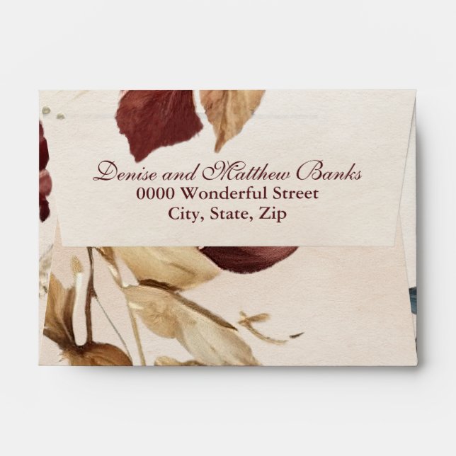 Chrysanthemum Envelope (Back (Top Flap))