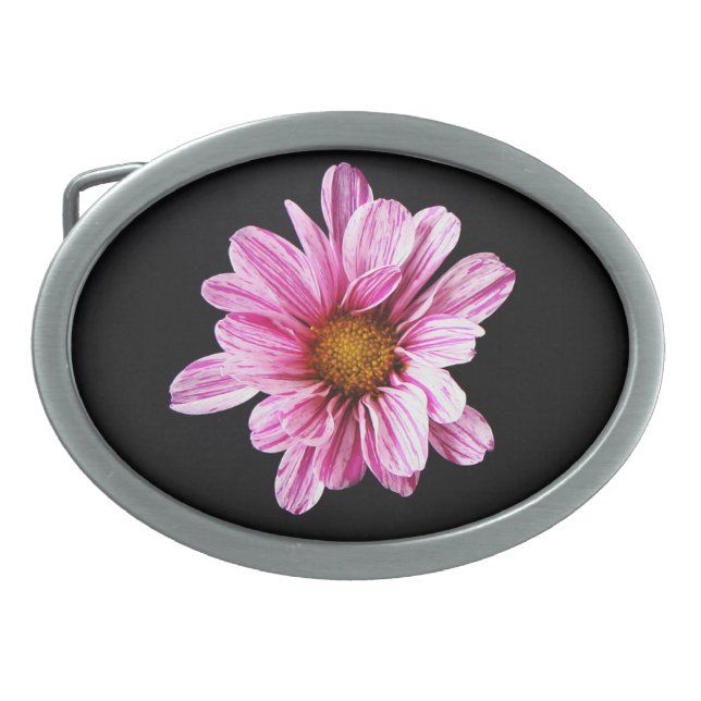 Chrysanthemum Flower bbcna Belt Buckle (Front)