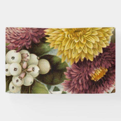 Chrysanthemum Flower Mum Floral Banner