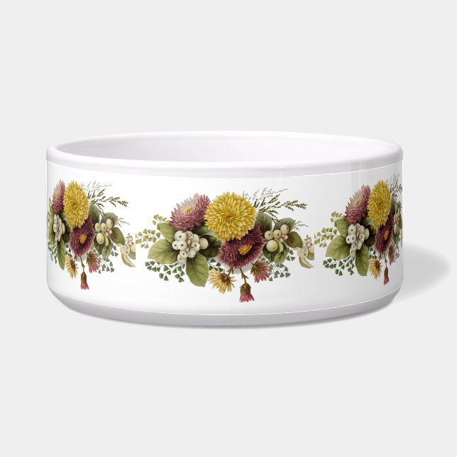 Chrysanthemum Flower Mum Floral Bowl (Front)