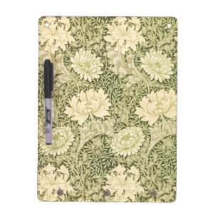 Chrysanthemum Flower Pattern (by William Morris) Dry Erase Board