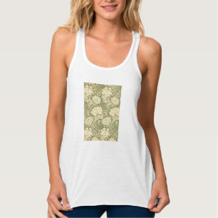 Chrysanthemum Flower Pattern (by William Morris) Tank Top