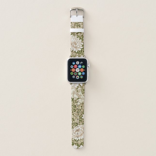 Chrysanthemum Gold, William Morris Apple Watch Band (Front)
