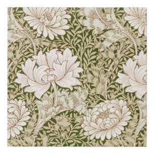 Chrysanthemum Gold, William Morris Faux Canvas Print