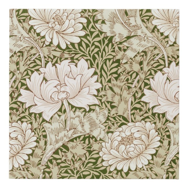 Chrysanthemum Gold, William Morris Faux Canvas Print (Front)
