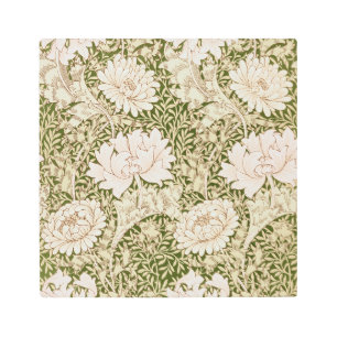Chrysanthemum Gold, William Morris Metal Print