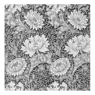 Chrysanthemum Gray, William Morris Acrylic Print