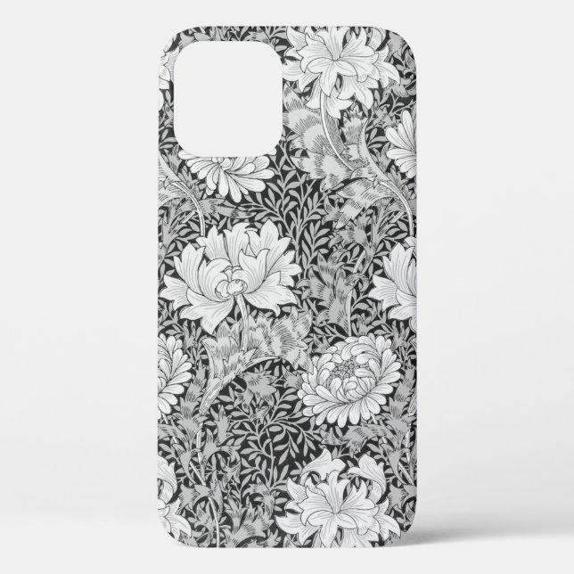 Chrysanthemum Gray, William Morris Case-Mate iPhone Case (Back)