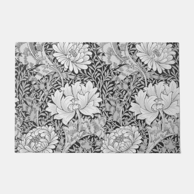 Chrysanthemum Gray, William Morris Doormat (Front)