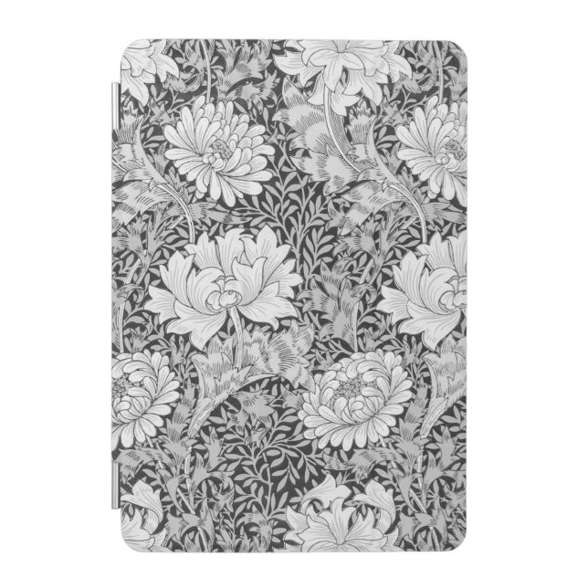 Chrysanthemum Gray, William Morris iPad Mini Cover (Front)
