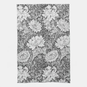 Chrysanthemum Gray, William Morris Kitchen Towel