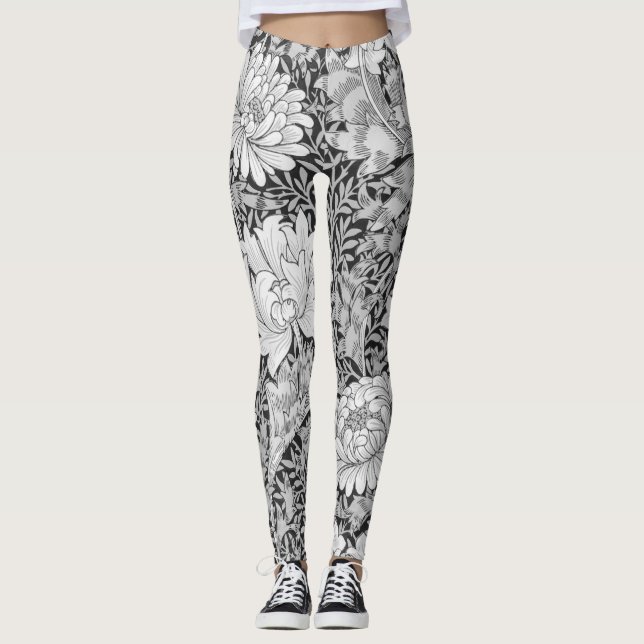 Chrysanthemum Gray, William Morris Leggings (Front)