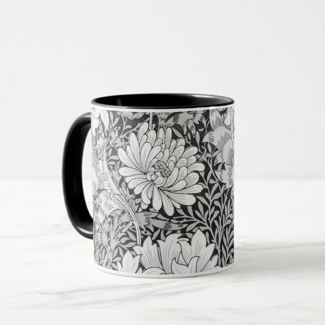 Chrysanthemum Gray, William Morris Mug (Front Left)