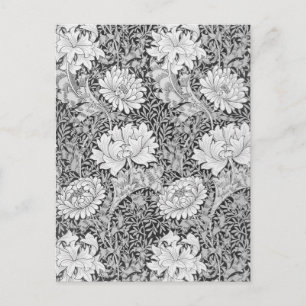 Chrysanthemum Gray, William Morris Postcard