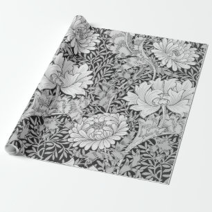 Chrysanthemum Gray, William Morris Wrapping Paper