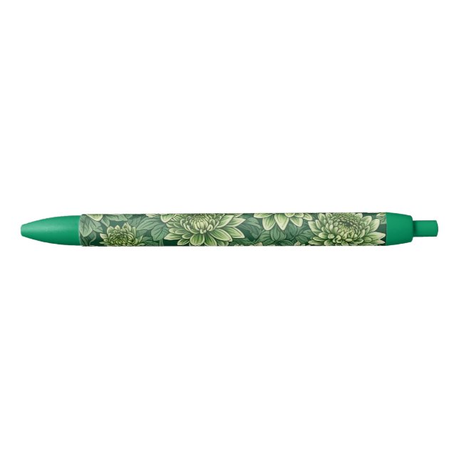 Chrysanthemum green flower pattern pen (Front)
