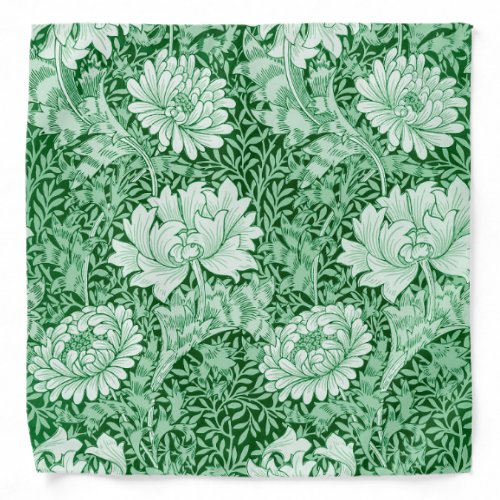 Chrysanthemum Green William Morris Bandana