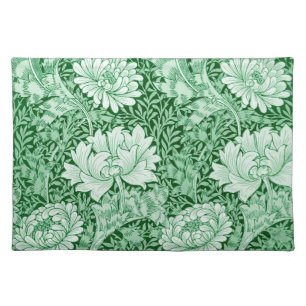 Chrysanthemum Green, William Morris Cloth Placemat