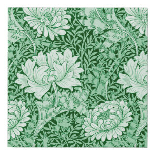 Chrysanthemum Green, William Morris Faux Canvas Print