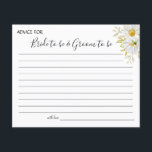 Chrysanthemum greenery Wedding Advice card shower Flyer<br><div class="desc">Add your information and for further customization,  click the link "click to customize further".
~ Check collection for matching games,  invitation,  signs,  and more ~</div>