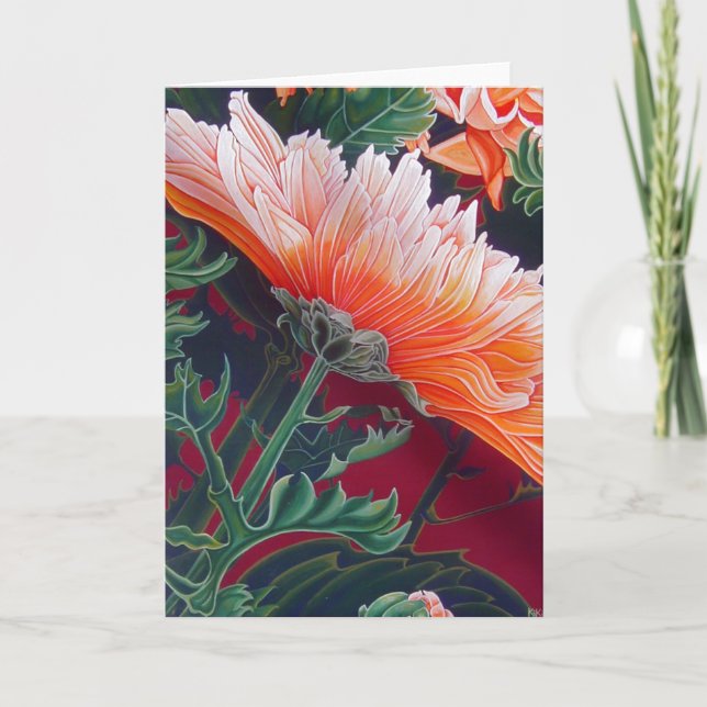 Chrysanthemum Greeting Card (Front)