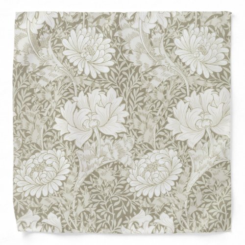 Chrysanthemum Ivory William Morris Bandana