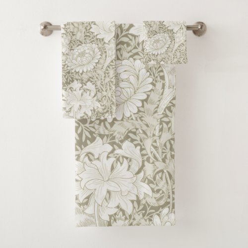 Chrysanthemum Ivory William Morris Bath Towel Set