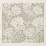 Chrysanthemum Ivory, William Morris Scarf<br><div class="desc">William Morris (24 March 1834 – 3 October 1896) was a British textile designer, poet, novelist, translator, and socialist activist associated with the British Arts and Crafts Movement. He was a major contributor to the revival of traditional British textile arts and methods of production. His literary contributions helped to establish...</div>