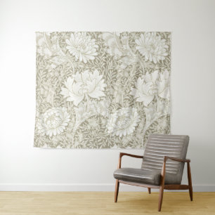 Chrysanthemum Ivory, William Morris Tapestry